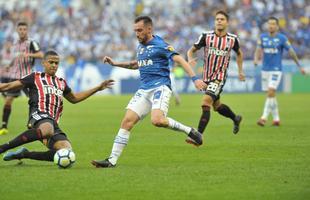 Fotos do jogo entre Cruzeiro e So Paulo