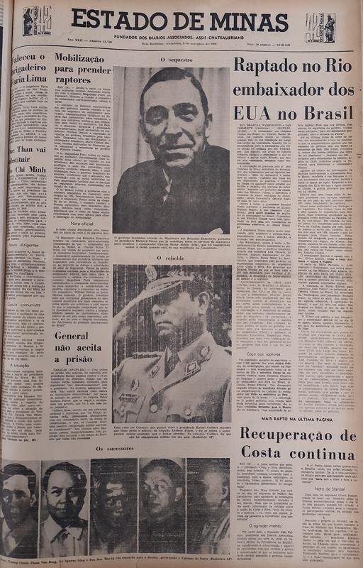 O EM que repercutiu a vitria do Atltico por 2 a 1 foi o mesmo que noticiou, na capa, o sequestro do ento embaixador dos EUA no Brasil, Charles Burke Elbrick. O episdio foi um dos mais marcantes de reao contra a ditadura militar. Elbrick foi liberado em troca de 15 presos polticos.