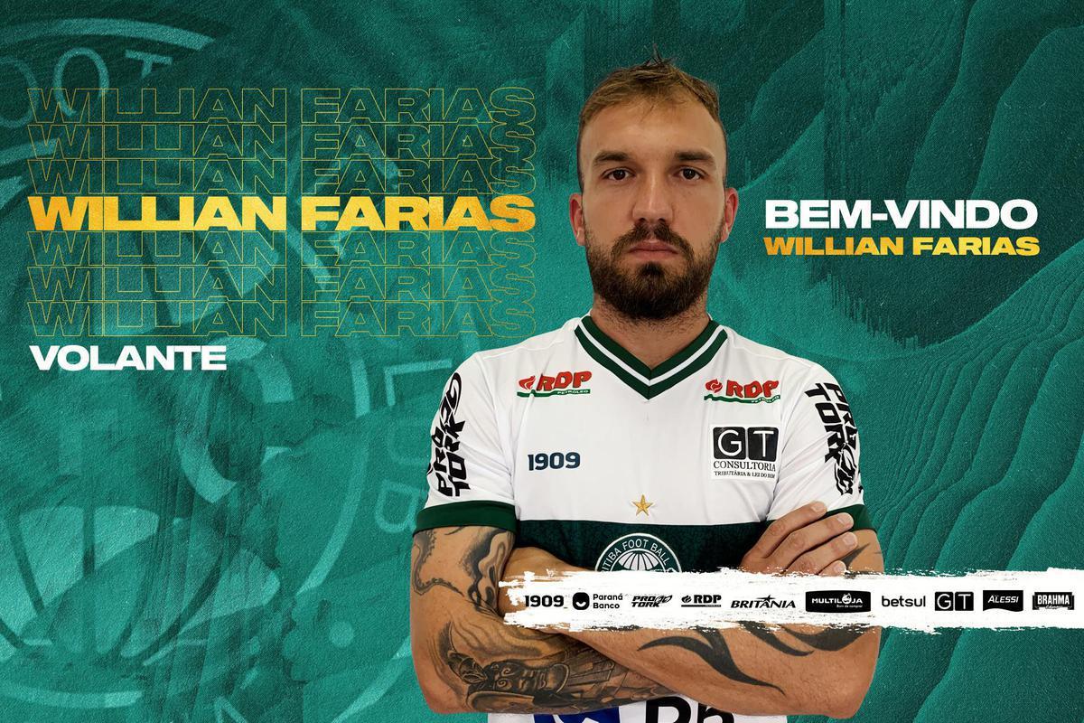 Willian Farias, volante (Coritiba)