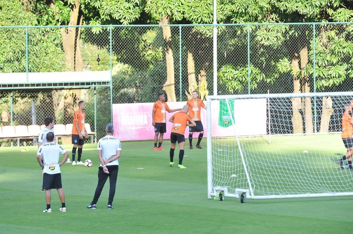 Fotos do ltimo treino do Atltico antes do jogo contra o Unin La Calera