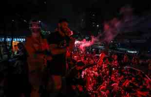 Bastidores da festa do Atlético em comemoração ao título brasileiro