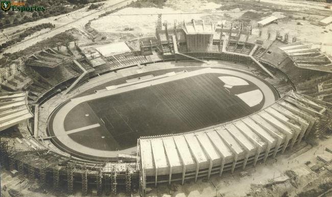Foto area do Mineiro do ano de 1965, em fase final da construo