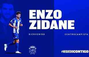 Enzo Zidane  meia do profissional do Fuenlabrada-ESP