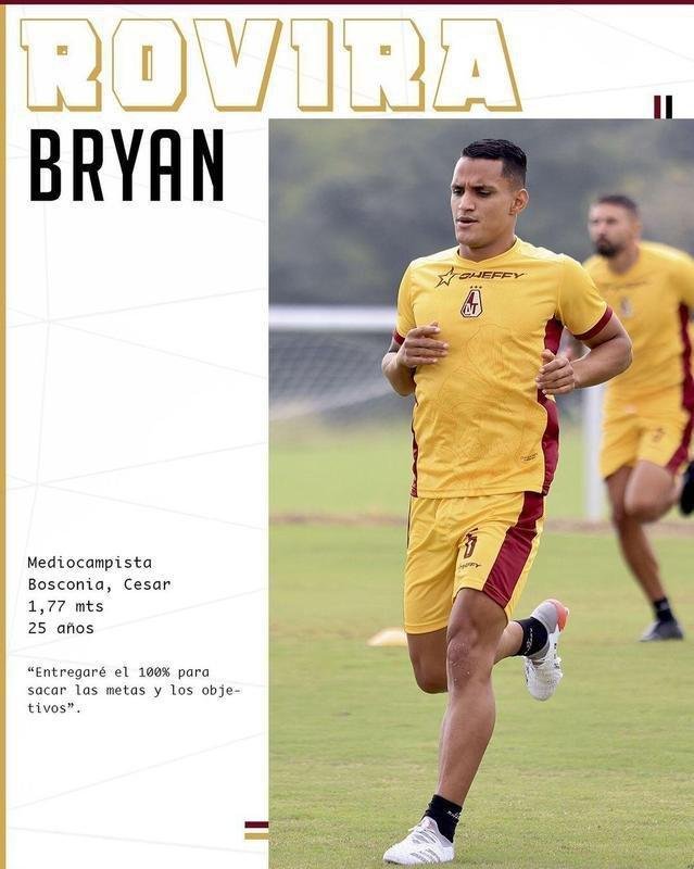 Bryan Rovira, meia (Deportes Tolima-COL)