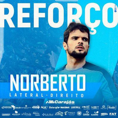 O CSA anunciou a contratao do lateral-direito Norberto, que estava no Sport