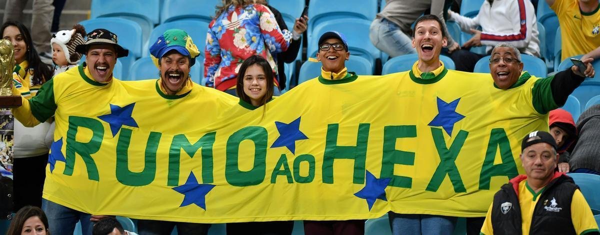 Torcedor acompanhou partida entre Brasil e Equador, na Arena do Grmio, em Porto Alegre