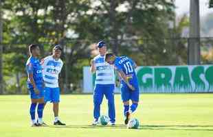 Fotos do ltimo treino do Cruzeiro antes do jogo contra o Grmio pela Primeira Liga (Gladyston Rodrigues/EM D.A Press)