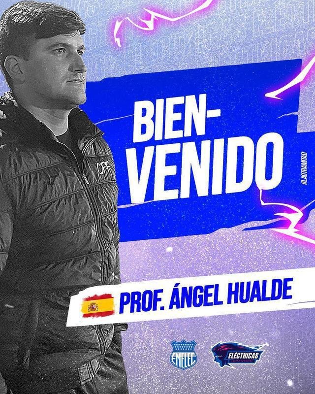 ngel Hualde, tcnico (Emelec-EQU)