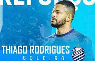 O CSA anunciou a contratao do goleiro Thiago Rodrigues, que estava no Paran