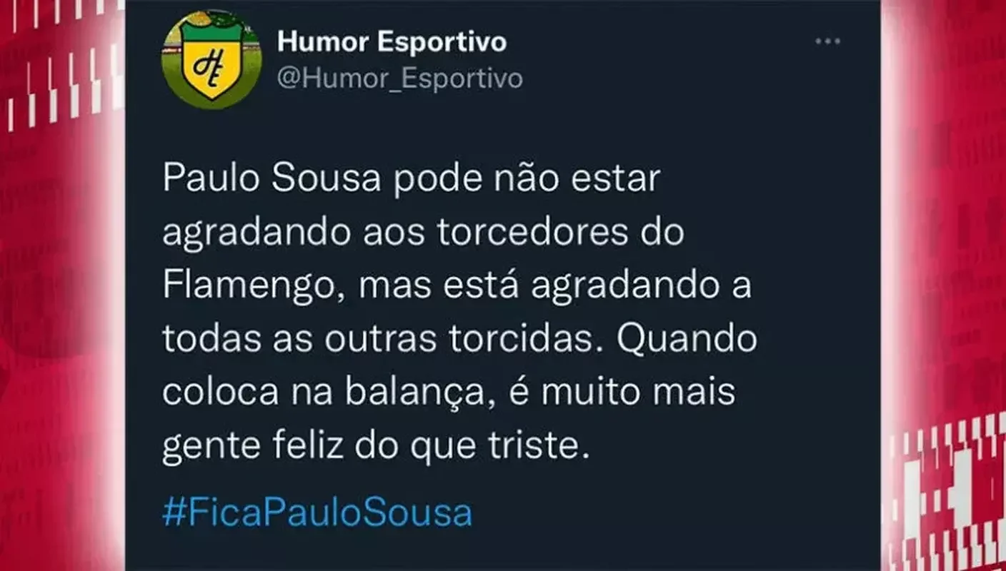 Flamengo virou piada nas redes sociais 