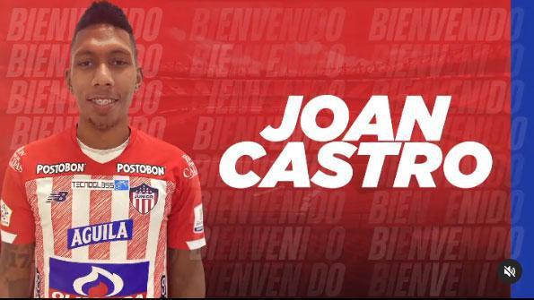 Joan Castro, lateral-direito (Junior Barranquilla, da Colômbia)