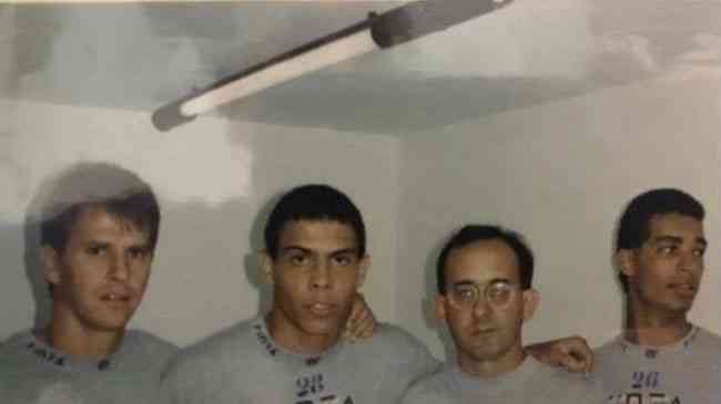 Ademir, Ronaldo, Emerson Silami e Robson na Toca da Raposa