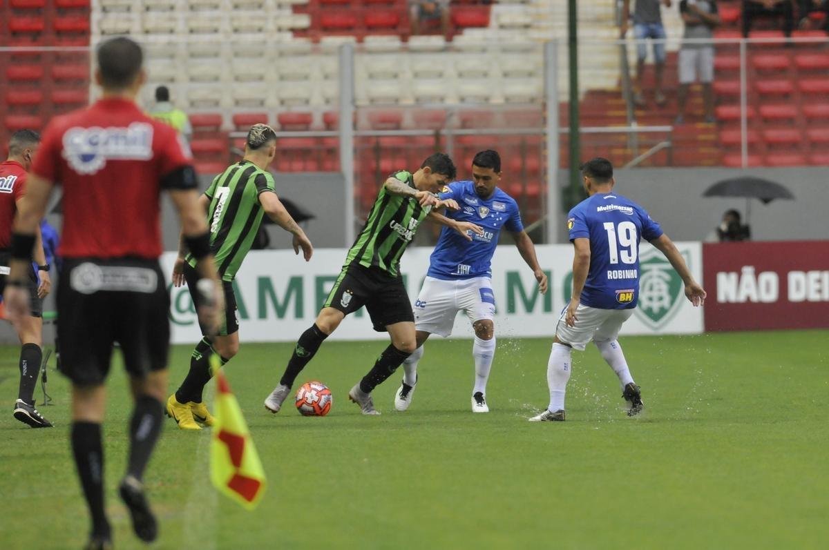 Fotos da partida entre Amrica e Cruzeiro, no Independncia, pelo Campeonato Mineiro