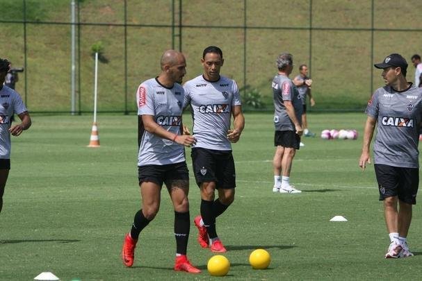 Imagens do treino do Atltico
