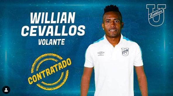 Willian Cevallos, meio-campista (Universidad Católica, do Equador)