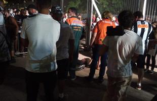 Fotos da torcida do Atltico no pr-jogo contra o Palmeiras no Mineiro