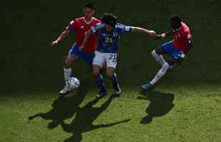 Japo e Costa Rica se enfrentaram no Ahmad Bin Ali Stadium, em Al-Rayyan