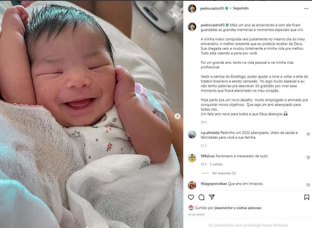 Pedro Castro escreveu texto de fim de ano