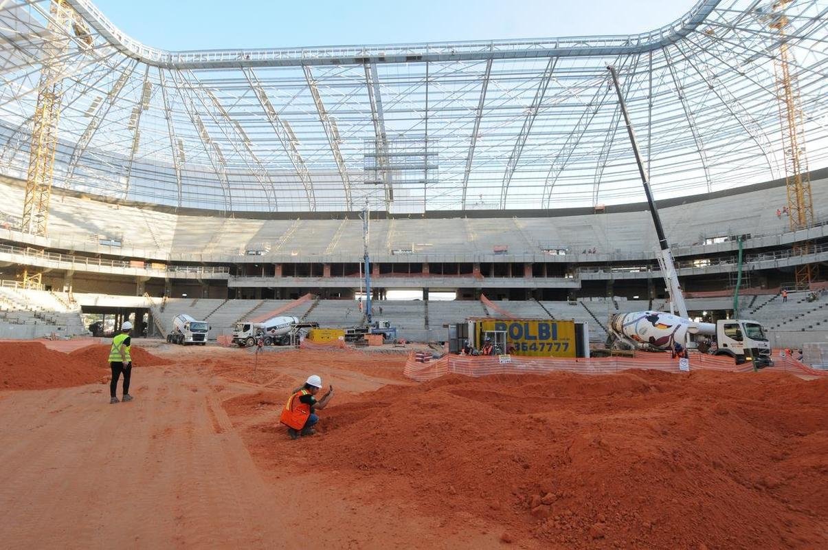 Futuro estdio do Galo, Aena MRV est com 60% das obras concludas