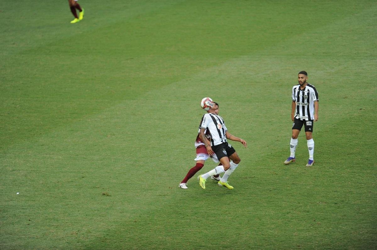 Fotos da vitria do Atltico sobre o Patrocinense, por 3 a 1, no Independncia, em Belo Horizonte, pela quarta rodada do Campeonato Mineiro. Mando foi do clube do interior, que no pde realizar a partida em Patrocnio devido ao elevado nmero de casos de COVID-19 na cidade.