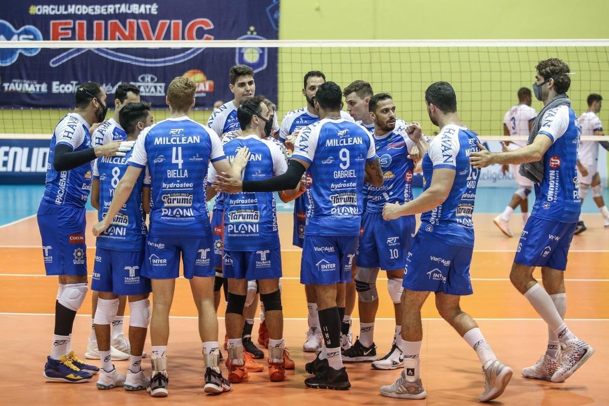 Taubat venceu o Minas por 3 a 2 no primeiro jogo da final da Superliga Masculina