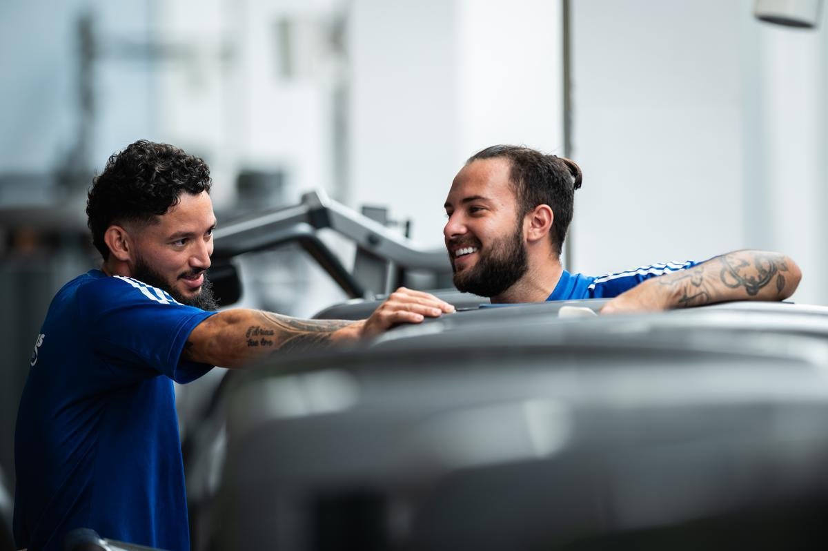 Imagens do treino do Cruzeiro desta segunda-feira na Toca da Raposa II