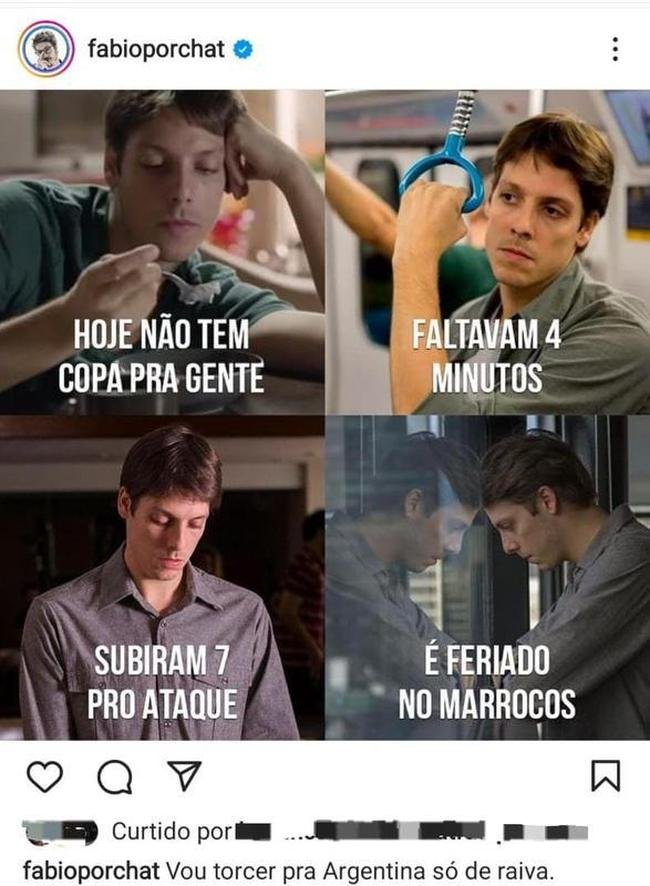 Humorista Fbio Porchat faz associao com a fama de p-frio que ganhou no Catar