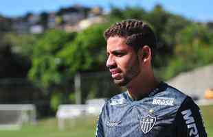 Gabriel completou 100 jogos pelo Atltico no empate por 0 a 0 com o San Lorenzo, no jogo de ida da Copa Sul-Americana, em 11 de abril