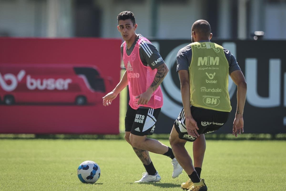 Fotos do treino do Atltico neste domingo, na Cidade do Galo