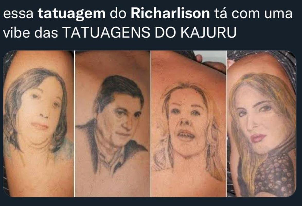 Tatuagem do rosto de Neymar em Richarlison vira meme