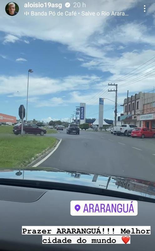 Alo�sio visita a sua cidade natal, Ararangu�, em Santa Catarina