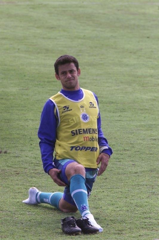 Treinos de Fred antes da estreia, contra o Internacional, em 5 de agosto, pelo Brasileiro