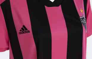 Adidas divulgou verses masculina e feminina da camisa rosa do Atltico