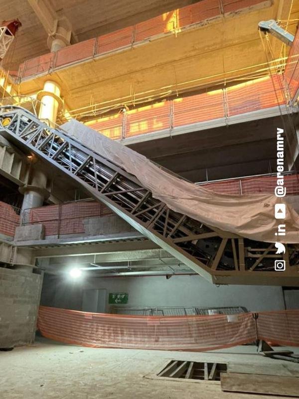 Arena MRV segue em ritmo acelerado de obras. Previso de concluso do estdio foi atualizada para dezembro.