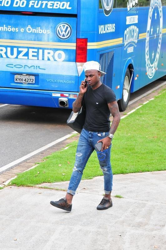 Cruzeiro iniciou temporada 2018 com reapresentao do elenco nesta quarta-feira; na foto, o atacante Sass