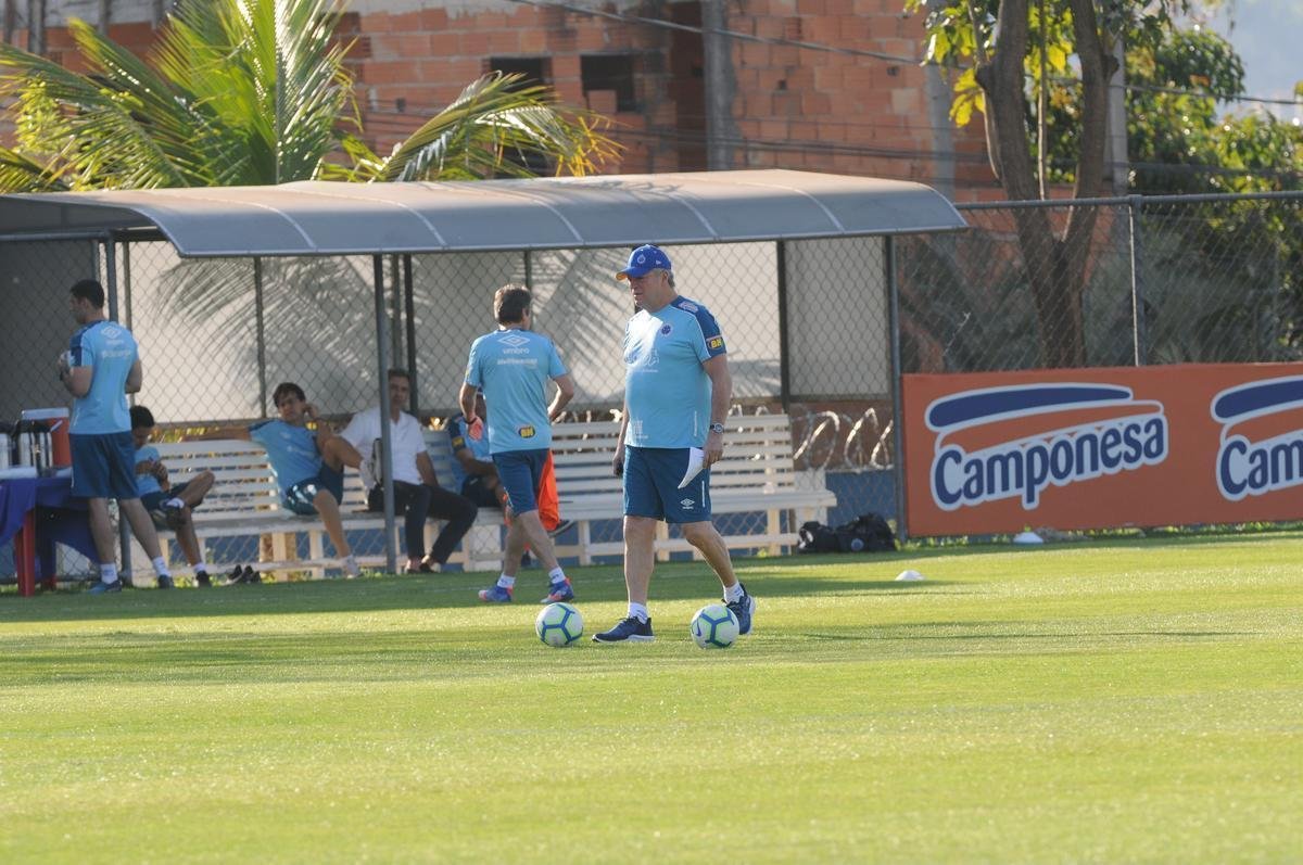 Fotos do treino do Cruzeiro desta quarta-feira, 2 de outubro, na Toca da Raposa II