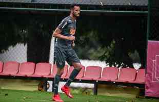 Jogadores do Atltico treinaram nesta tera-feira, vspera do jogo com o Defensor