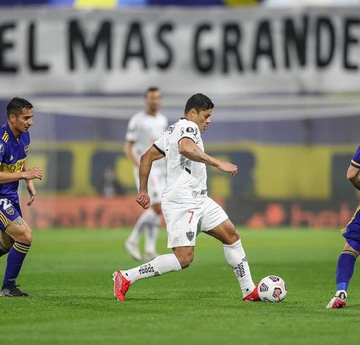 Fotos do jogo entre Boca Juniors e Atlético, na Bombonera, em Buenos Aires, pela ida das oitavas de final da Copa Libertadores de 2021