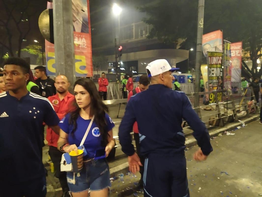 Festa do Cruzeiro na Praa 7 de Setembro, em Belo Horizonte, em comemorao ao acesso  Srie A do Campeonato Brasileiro de 2023