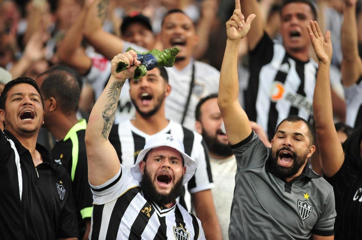Torcida do Atltico no jogo contra o Emelec, no Mineiro, em Belo Horizonte, pelas oitavas de final da Copa Libertadores de 2022