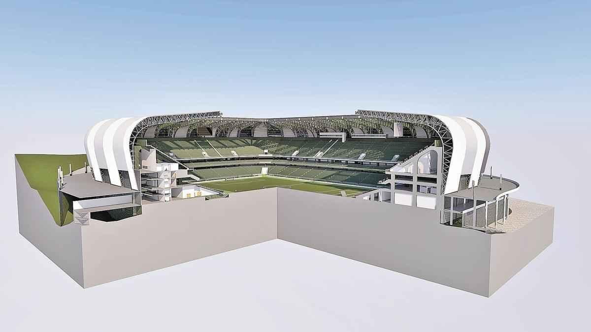 Novas imagens do projeto da Arena do Galo obtidas pelo Estado de Minas e pelo Superesportes