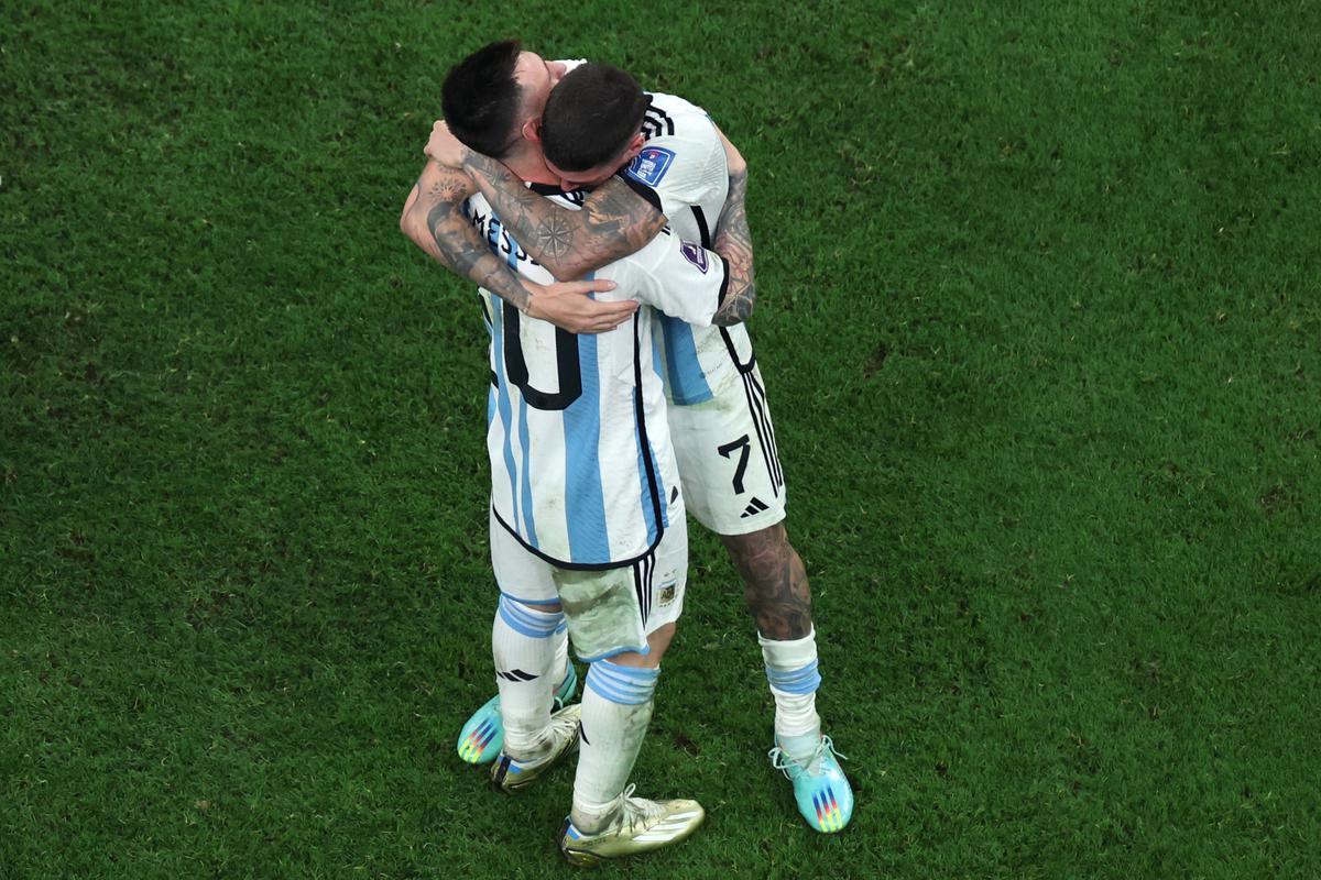 Argentina venceu a Frana por 4 a 2 nos pnaltis, depois de empate por 3 a 3, e finalmente soltou o grito de tricampe do mundo