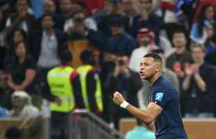 Mbappé marca o seu segundo gol e empata para a França diante da Argentina na final da Copa do Mundo, no Estádio Icônico de Lusail, no Catar