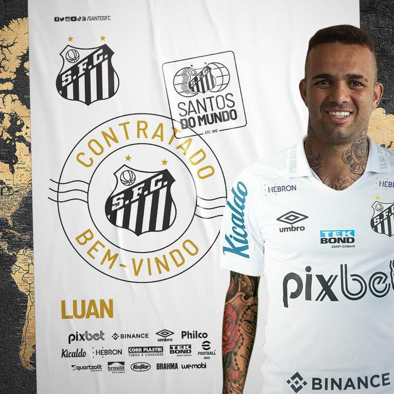 Santos contratou o meia-atacante Luan