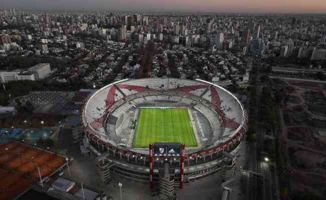 Estádio Monumental de Núñez, em Buenos Aires, na Argentina, deve ser um dos locais de jogos da Copa de 2030