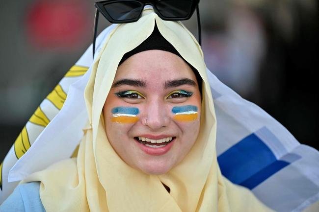 Torcedores de Uruguai e Coreia do Sul no Estdio Cidade da Educao, na partida pelo Grupo H da Copa do Mundo do Catar