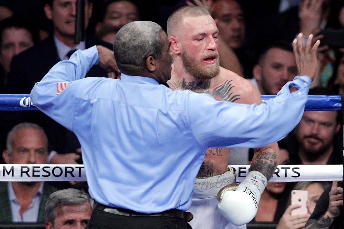 O americano Mayweather bateu o irlands Conor McGregor por nocaute, no 10 round