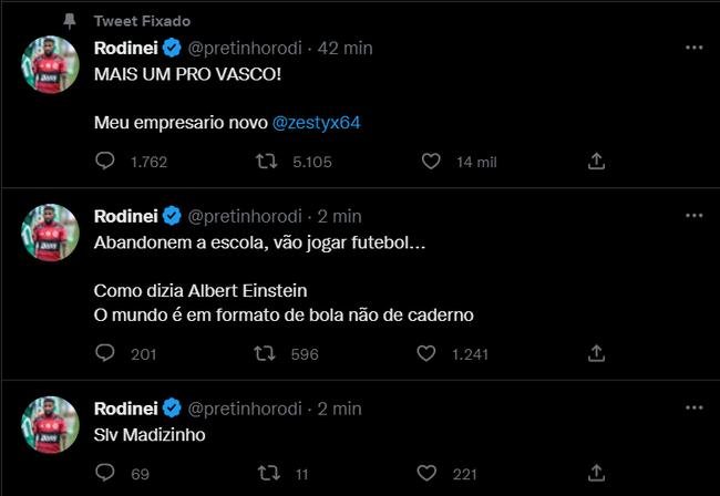 Jogadores que estiveram no Flamengo em 2022 foram hackeados no Twitter