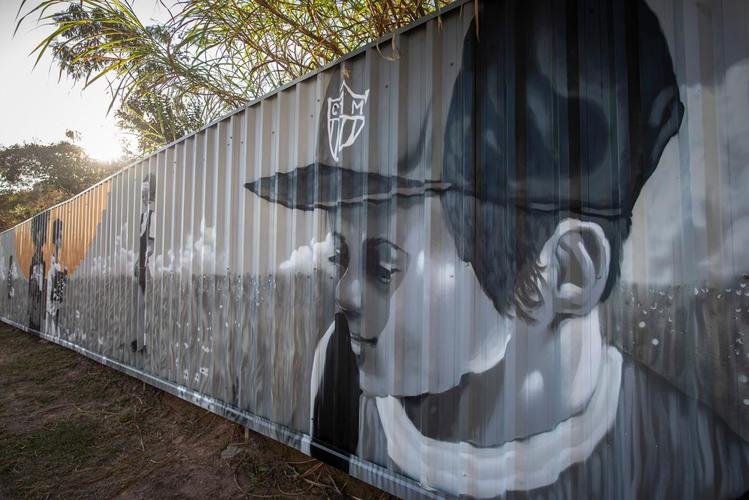 Grafites da Arena MRV ganham cores