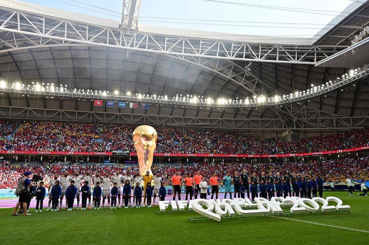 Fotos do jogo entre Tunsia e Austrlia, no Estdio Al Janoub, pela segunda rodada do Grupo D da Copa do Mundo do Catar